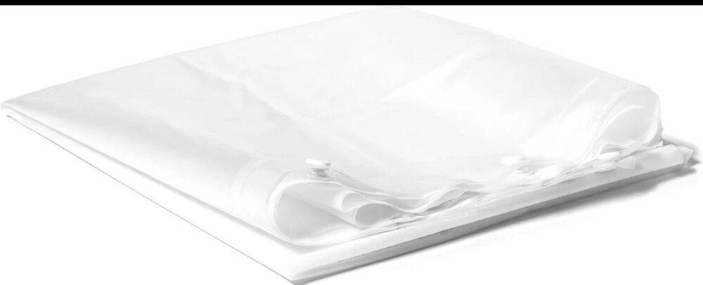 NEW Hookless It'S a Snap! Plastic PEVA Snap In Replacement Shower Curtain Liner - Picture 4 of 12